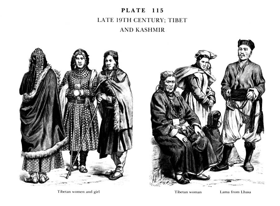 Planche 115a Fin du XIXe Siecle - Tibet et Kashmir - Late 19Th Century Tibet and Kashmir.jpg